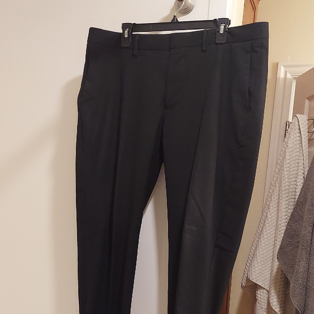 Classic Black Men's Dress Pants - Tailored Trousers